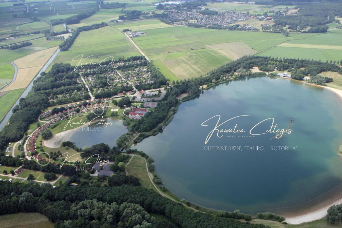 Lakeview 'Rotorua' 4-6 Pers By Kawatea Cottages Ewijk Ngoại thất bức ảnh