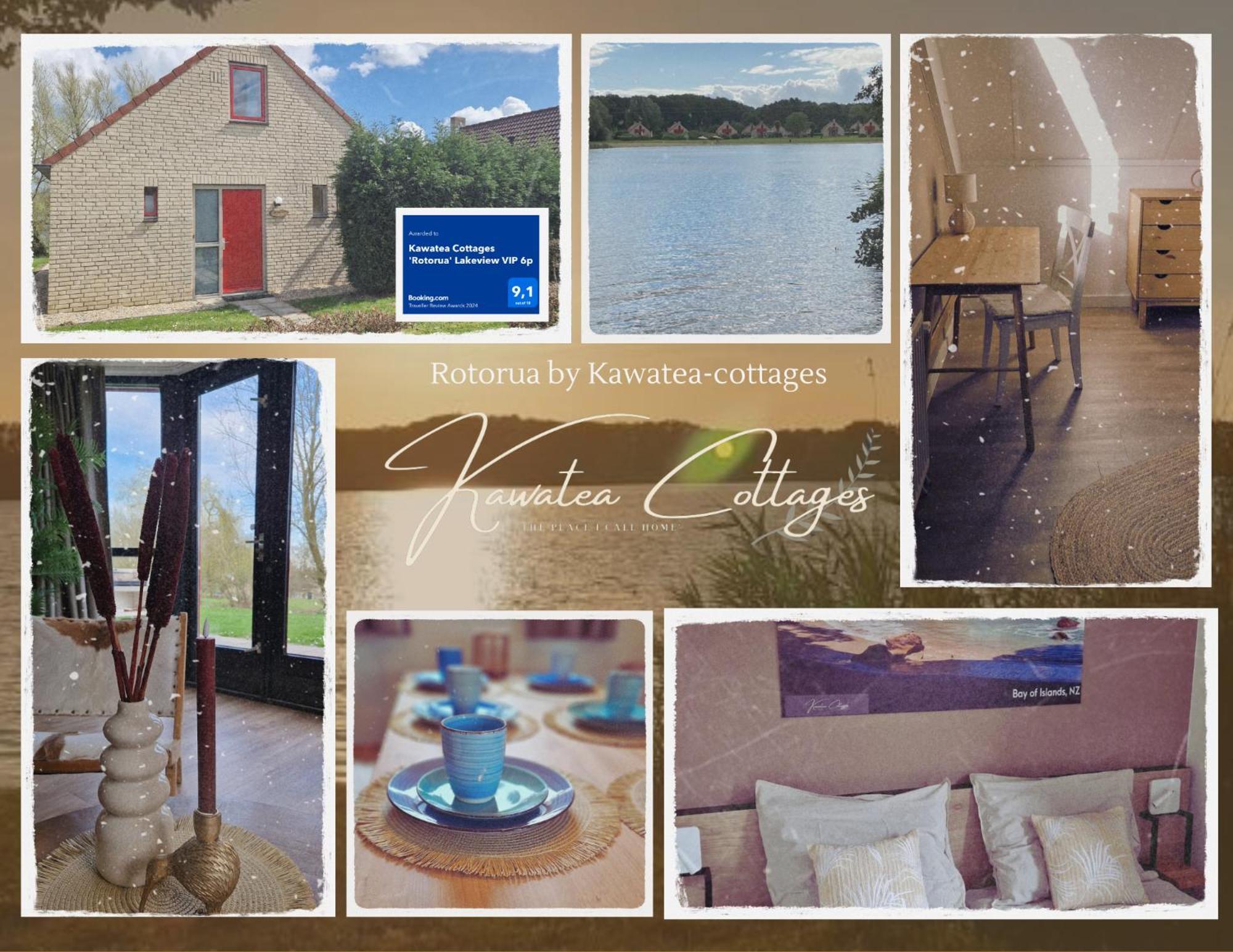 Lakeview 'Rotorua' 4-6 Pers By Kawatea Cottages Ewijk Ngoại thất bức ảnh